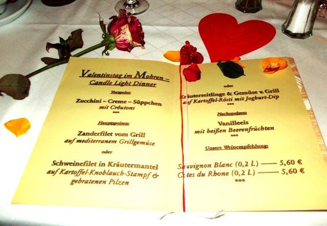 'Candle-Light-Dinner' im Gasthof „Mohren“ im Rahmen der MarriageWeek | Foto: Archiv des Landsberger MarriageWeek-Forums