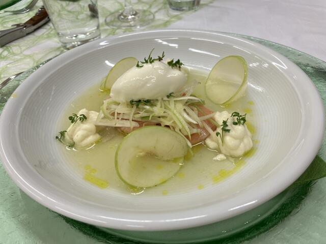 So sieht eine kulinarische Meisterarbeit aus. Das Tolle dabei ist: es schmeckte noch viel besser als es aussah.