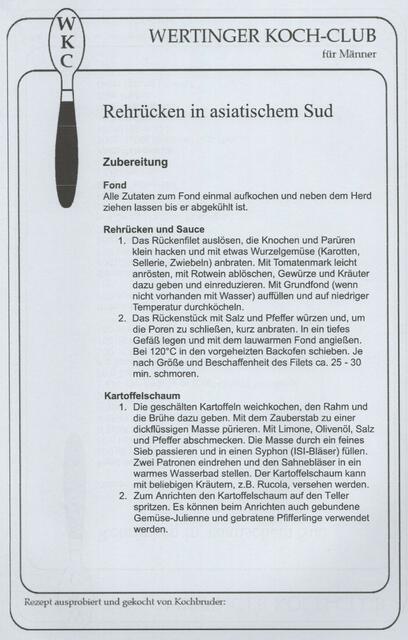 Rehrücken im asiatischen Sud gegart 2.