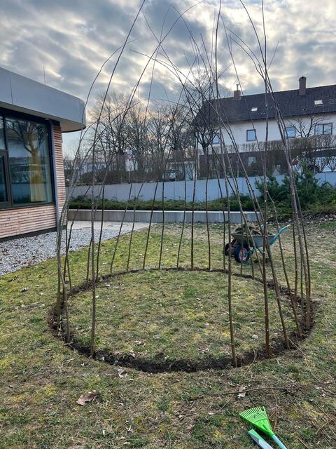 Das Grundgerüst steht! | Foto: Melina Drüssler