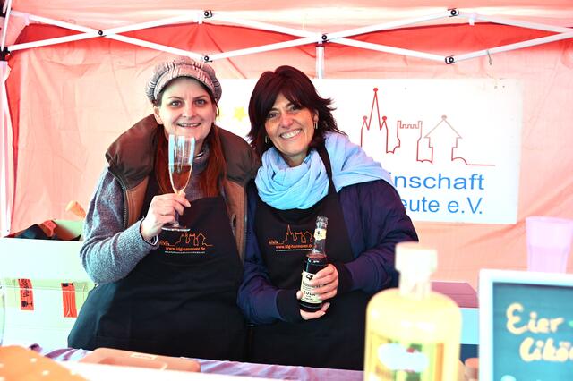 Bei der IDG gab es Sekt und Eierlikör.