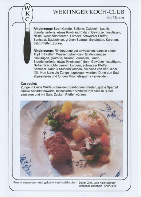 Das Rezept für die Rinder- oder Kalbszunge - übrigens die Zunge allein ist auch ein ganz tolles Gericht. 