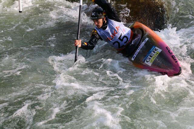 Ricarda Funk siegte bei den K 1 Damen | Foto: Marianne Stenglein
