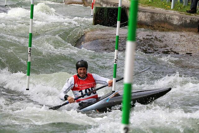 Samuel Hegge wurde siebter bei den K 1 Herren | Foto: Marianne Stenglein