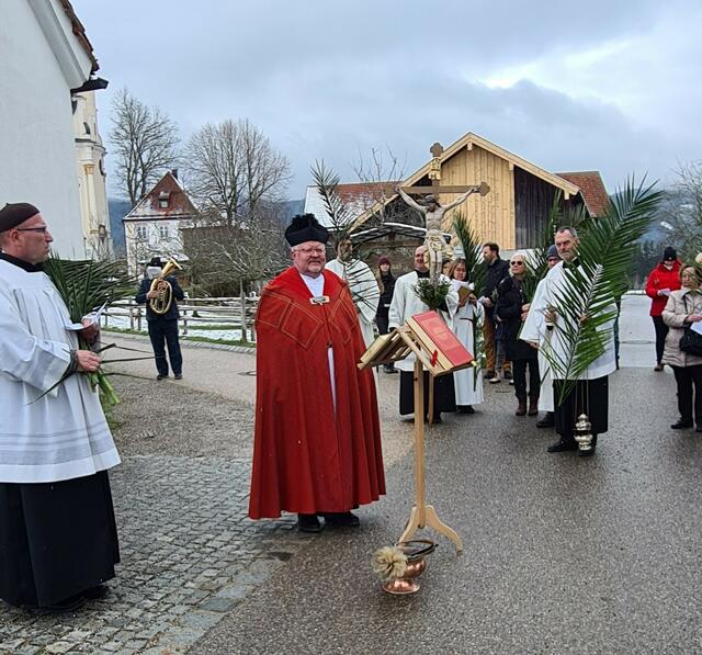 Palmenweihe an der Wieskapelle …