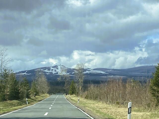 Schnee auf dem Brocken 
(Aufnahme vom 25. März 2024)