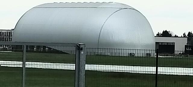 Zeppelinhalle auf dem Flughafen Mülheim an der Ruhr.