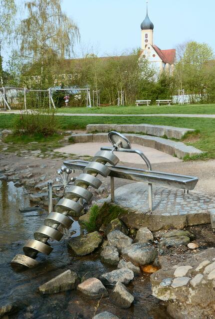 Der beliebte Spielplatz im östlichen Teil der Anlage