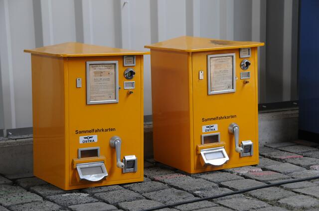 So sahen die Fahrkartenautomaten früher aus.