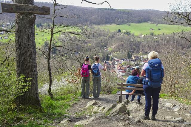 Blick vom Bösen Kleef auf Altenbrak 