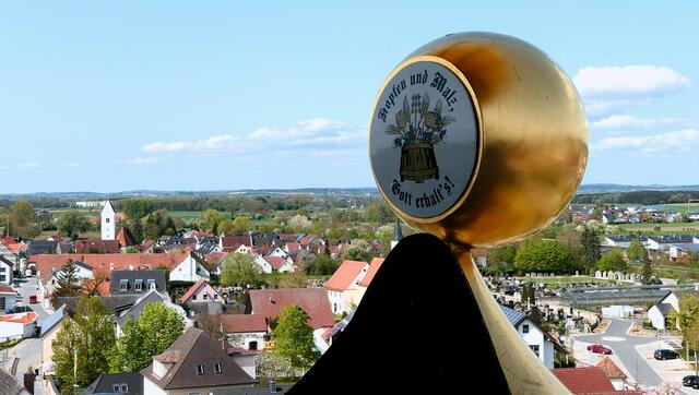 Panoramablick von der Terrasse übers Land