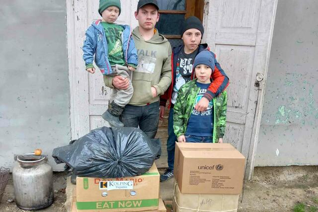 Bereits im Vorfeld dieser Lieferung erhielten viele Familien Hilfsgüter von Augsburger und anderen Spenden. 