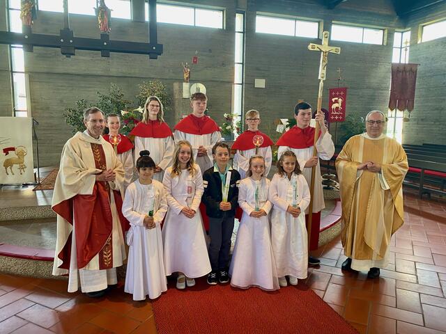 Kommunionkinder in Ecknach