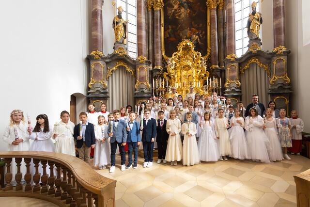 Kommunionkinder in Aichach