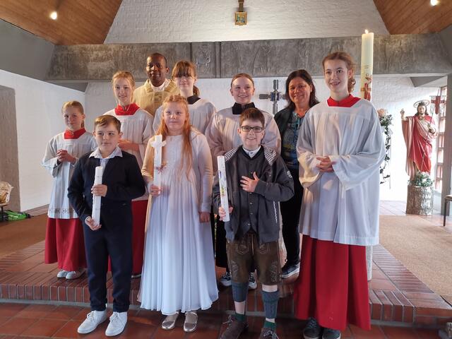 Kommunionkinder in Walchshofen
