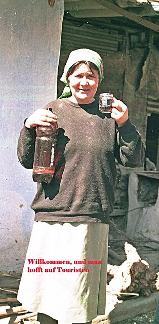 Willkommenstrunk auf dem Dorf