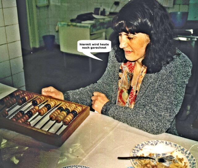 Damit rechnete man bei uns auch mal ...lang ist`s her