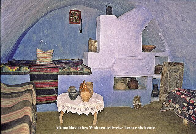 Schlaf auf dem Ofen, gesehen im Museum