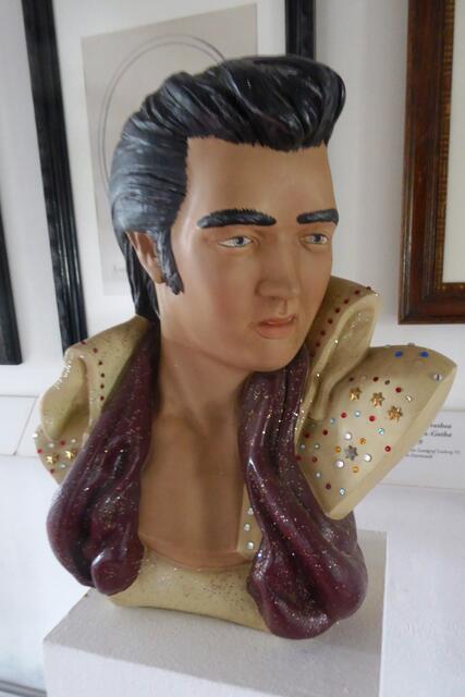 Elvis Presley in der Sonderausstellung des Battenberger Stadtmuseums.