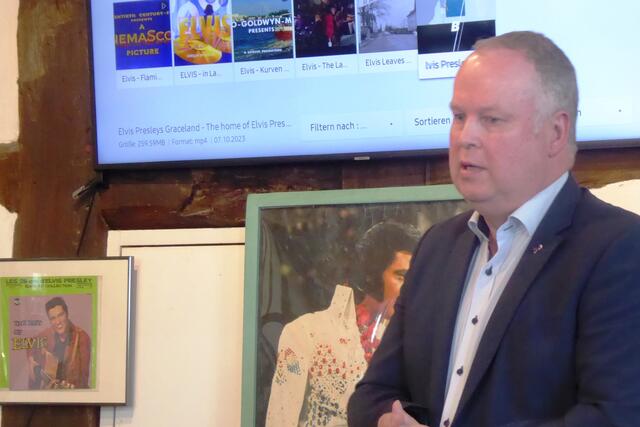 Bürgermeister Christian Klein bei seinem Grußwort zur Eröffnung der Museumssaison 2024.