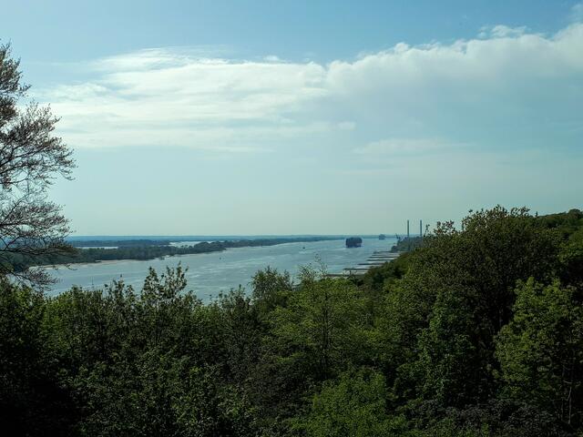 Ausblick vom Bismarckstein elbabwärts
