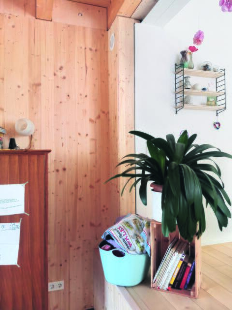 Holzwände in der Küche | Foto: Sandra Kost