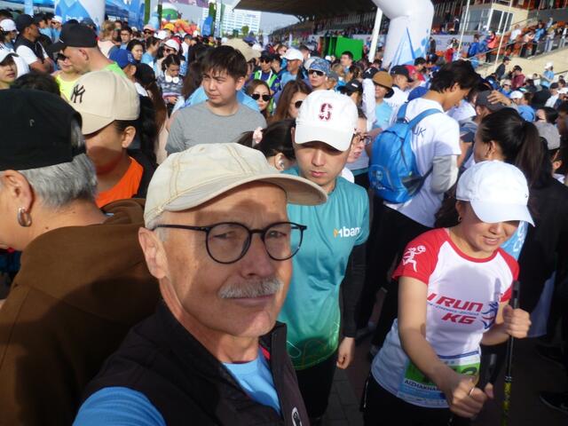 Der Hänigser Athlet macht noch schnell ein Selfie.
