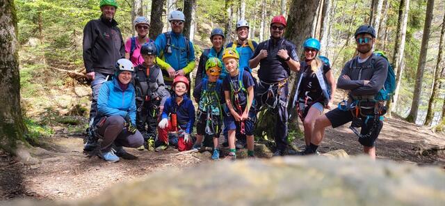 Teilnehmer vom Kletterwochenende | Foto: Naturfreunde Haunstetten