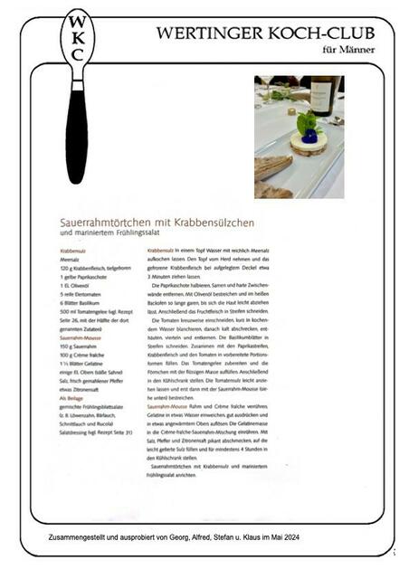 rezept für Sauerrahmtörtchen mit Krabbensülzchen.