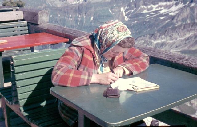 Eine Postkarte an die Lieben - vom Nebelhorn