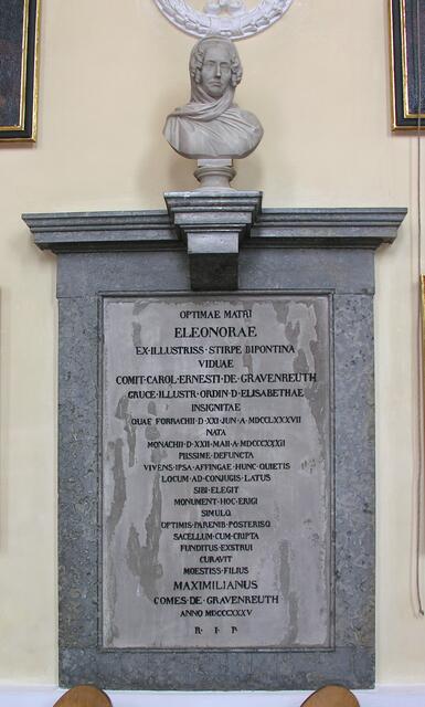Epitaph für Eleonore Gräfin von Gravenreuth in der Pfarrkirche in Affing | Foto: Dr. Hubert Raab