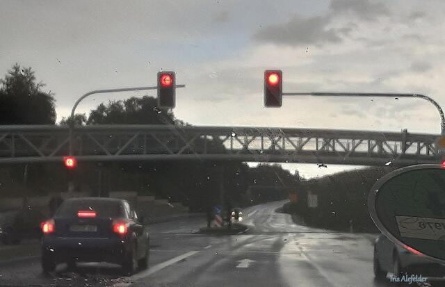 Die letzte Ampelkreuzung vor LGA in Kirchheim | Foto: Iris Alefelder