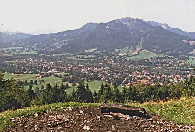 Blick zurück auf Lenggries