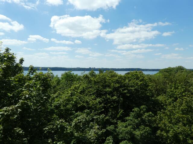 Blick nach Osten vom Turm aus. 