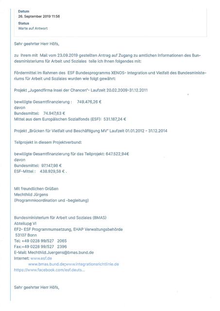 Fördermittel gab es reichlich auf der Insel