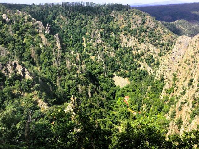 Blick in das Bodetal ...