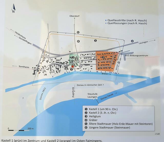 Ehemalige Lage des Vicus (Siedlung) und Römerkastell