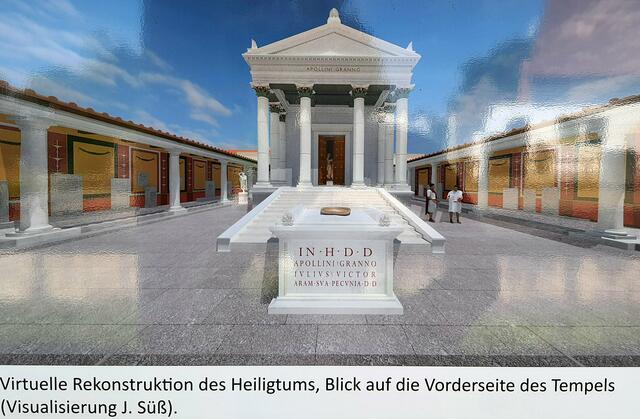 3D Animationsbild (Website Gemeinde/Faimingen) Tempelanlage 
