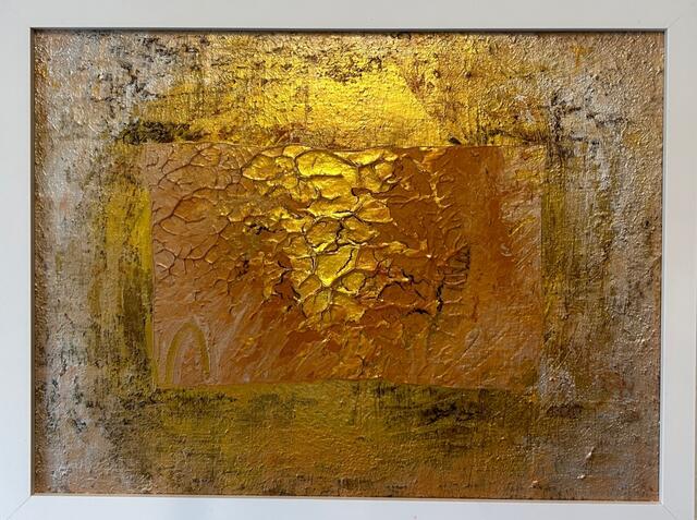 STEFAN GRÖSCHEL: ANTIKE I &amp; ANTIKE II
Antike - eine Epoche im Mittelmeerraum, die von der griechischen und römischen Kultur beeinflusst worden ist.

Material: Acrylschichttechnik mit Pinsel, Spachtel und Rakel
Abmessung: 44 x 33 x 3 cm mit Holzrahmung weiss(in cm)

Duopreis 375 € | Foto: steFAN Gröschel