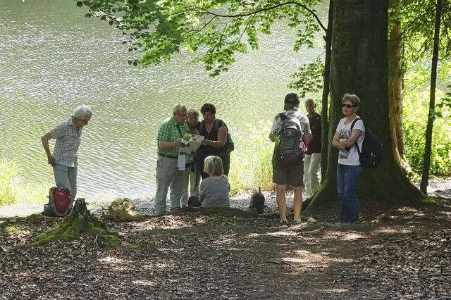am Erichsburger Teich bei der Kartenschau