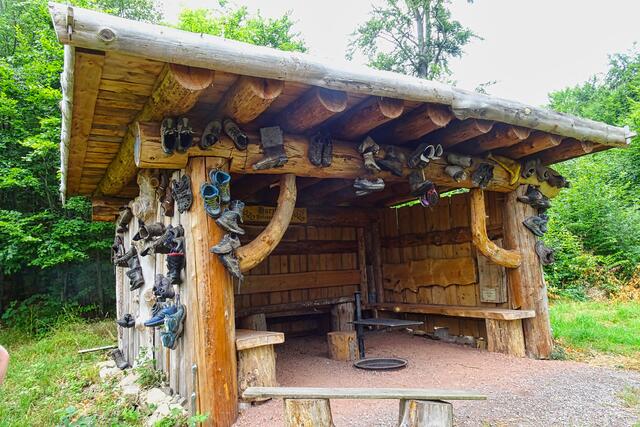 die Schutzhütte "Zum Wanderschuh"