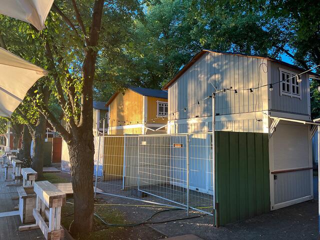 Die Buden stehen bereits