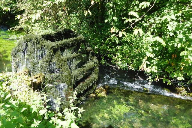 Ein Wasserrad beim Almer Entenstall.