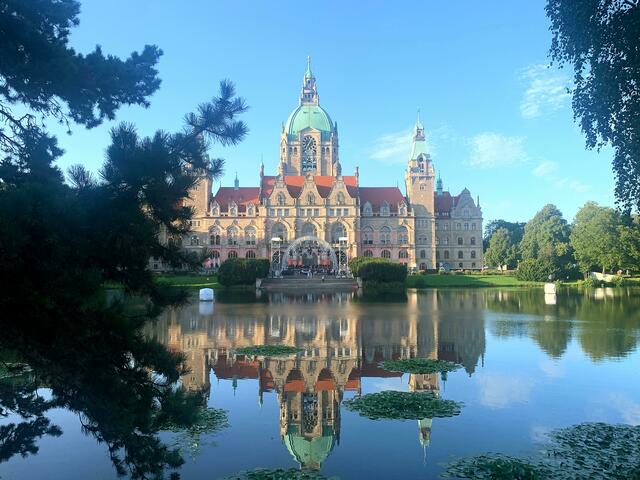 Nochmal ein Blick über den Teich