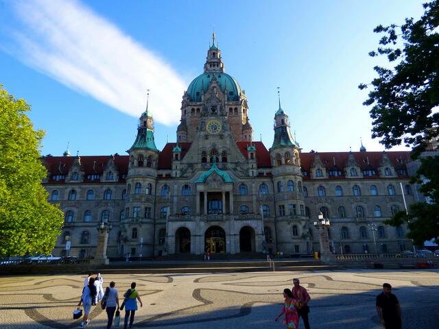Auf dem Weg zum Rathaus