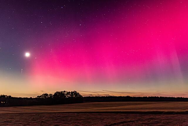 Bis 22.19 Uhr bei Eurasburg....