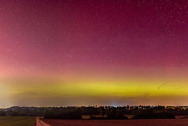 ....der Blick um 23.11 Uhr nach Friedberg.