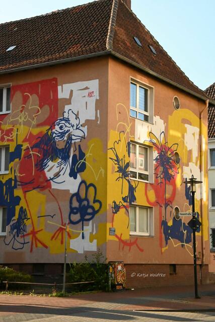 Streetart in Hildesheim (Foto: Katja Woidtke)

Mural von Eugen Cuncev in Hildesheims Nordstadt | Foto: Katja Woidtke