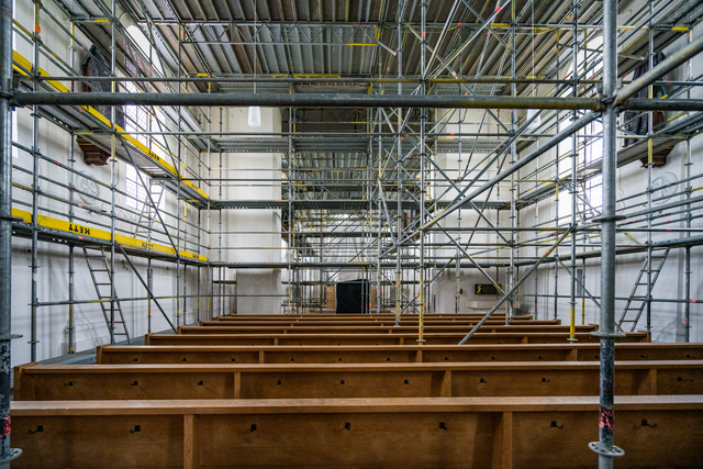 Nach dreijähriger Sanierung hat Bischof Dr. Bertram Meier die Wallfahrtskirche St. Afra im Felde mit einem feierlichen Pontifikalgottesdienst am 14. September 2024 wieder eröffnet. - Archivbilder von der Baustelle | Foto: FSeventfoto