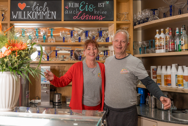 Eiscafé Tutti Frutti in Friedberg/Bayern - Elisabeth und Christian Schück | Foto: FSeventfoto